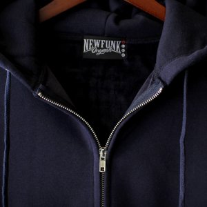 画像7: 【NEWFUNK】HEADS BEAR ZIP HOODIE (Navy)
