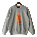 【NEWFUNK】HEADS BEAR CREW NECK SWEAT (Gray)