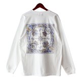 【NEWFUNK】JAN BANDANA Long Sleeve Shirt (White)