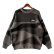 画像1: 【NEWFUNK】CAMO CREW NECK KNIT (Black) (1)