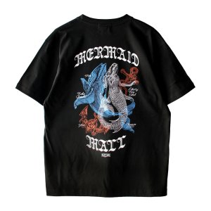 画像1: 【NEWFUNK】LNS MERMAID MALL TEE (Black)