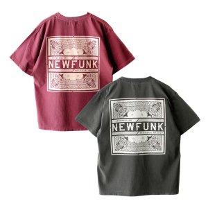 画像7: 【NEWFUNK】PAISLEY BANDANA TEE -ONECALLA- (Pigment Dye: Black)