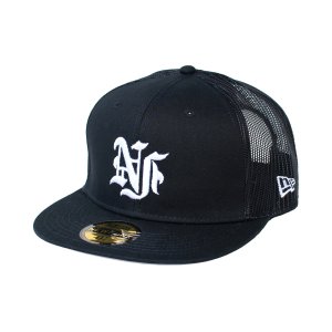 画像1: 【NEWFUNK】NF MESH SNAPBACK CAP (Black)