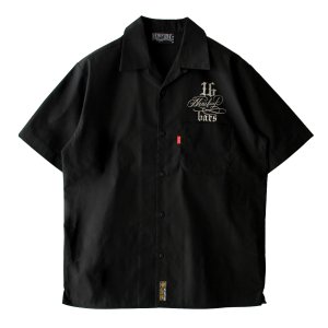 画像1: 【NEWFUNK】HORSE SHOE SHIRT / STORE 16th.Anniversary Design (Black)