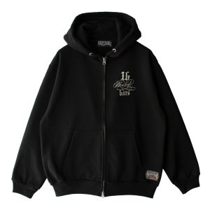 画像2: 【NEWFUNK】HORSE SHOE ZIP HOODIE / STORE 16th.Anniversary Design (Black)