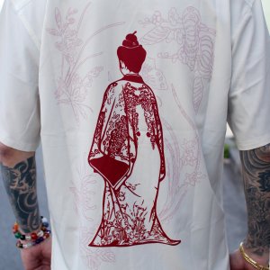 画像5: 【Ryukyu Pride Wear】Open Collar Shirt -- (White)