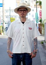 【Ryukyu Pride Wear】Open Collar Shirt -- (White)