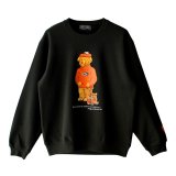 【NEWFUNK】HEADS BEAR CREW NECK SWEAT (Black)
