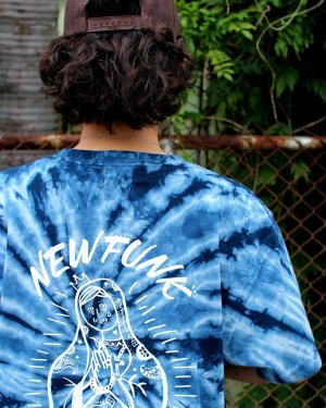 画像8: 【NEWFUNK】SIBA "MARIA" TIE DYE TEE (Navy)