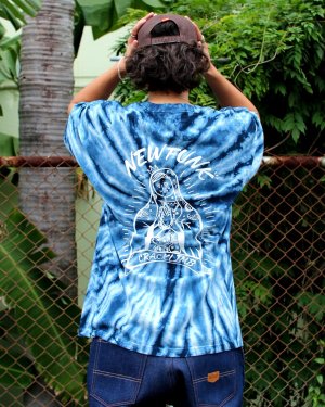画像10: 【NEWFUNK】SIBA "MARIA" TIE DYE TEE (Navy)