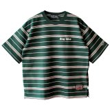 【NEWFUNK】Stay Nice Border Tee (Green)