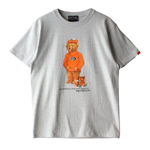 画像1: 【NEWFUNK】HEADS BEAR TEE (Light Grey)