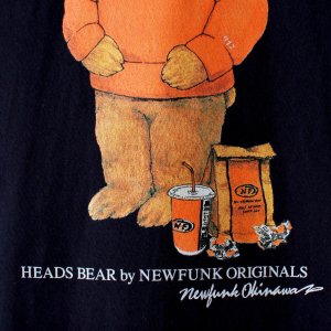 画像4: 【NEWFUNK】HEADS BEAR TEE (Navy)
