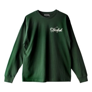 画像1: 【NEWFUNK】CIRCLE Long Sleeve Shirt (Mos Green)