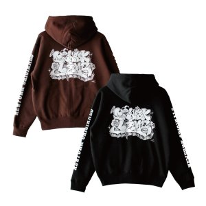 画像9: 【NEWFUNK × DAM ONE】SOUL ZIP HOODIE (Chocolate)