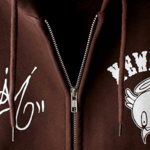 画像6: 【NEWFUNK × DAM ONE】SOUL ZIP HOODIE (Chocolate)