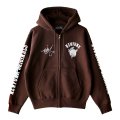 【NEWFUNK × DAM ONE】SOUL ZIP HOODIE (Chocolate)
