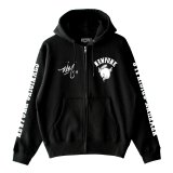 【NEWFUNK × DAM ONE】SOUL ZIP HOODIE (Black)