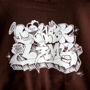画像4: 【NEWFUNK × DAM ONE】SOUL ZIP HOODIE (Chocolate)
