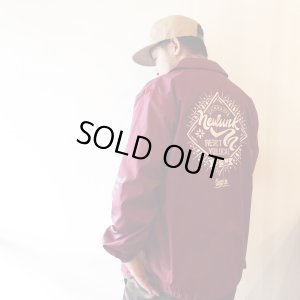 画像4: 【CRACKLIMB】KINGPIN NILON JACKET (WINE)