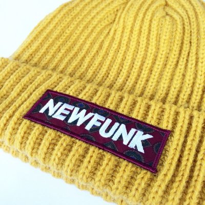 画像1: 【CRACKLIMB】NEWFUNK BOX KNIT CAP (Mustard)