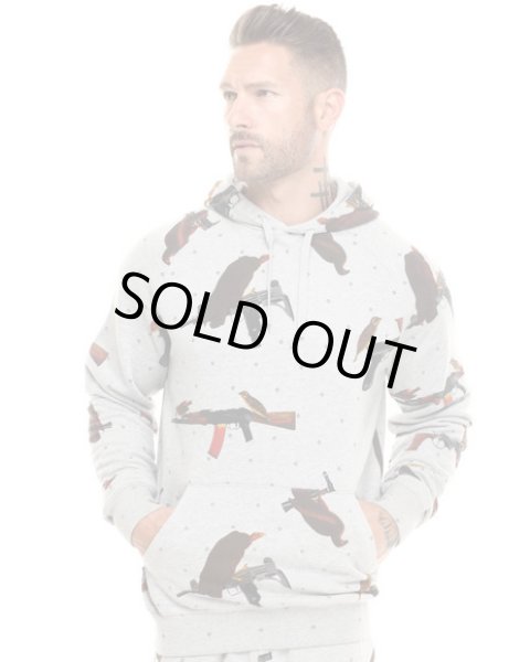 画像2:  ＊SALE＊【CROOKS&CASTLES】 BIRD TRAP HOODED PULLOVER (GRY) (2)