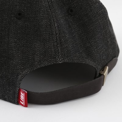 画像1: 【LIBE BRAND】 BIG LOGO DENIM CAP (Black Denim)