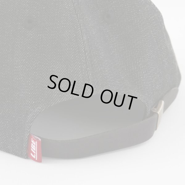 画像2: 【LIBE BRAND】 BIG LOGO DENIM CAP (Black Denim) (2)