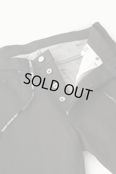 画像2: 【LIBE BRAND】 SKATERS DENIM PANTS (BLK DENIM) (2)