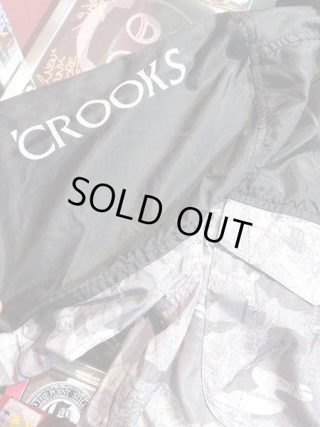 画像4: 【CROOKS&CASTLES】 TRENCHES ANORAK JACKET (BLK/CAMO) (4)