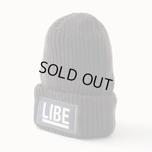 画像1: 【LIBE BRAND】 BIG LOGO KNIT CAP (D.GRY) (1)