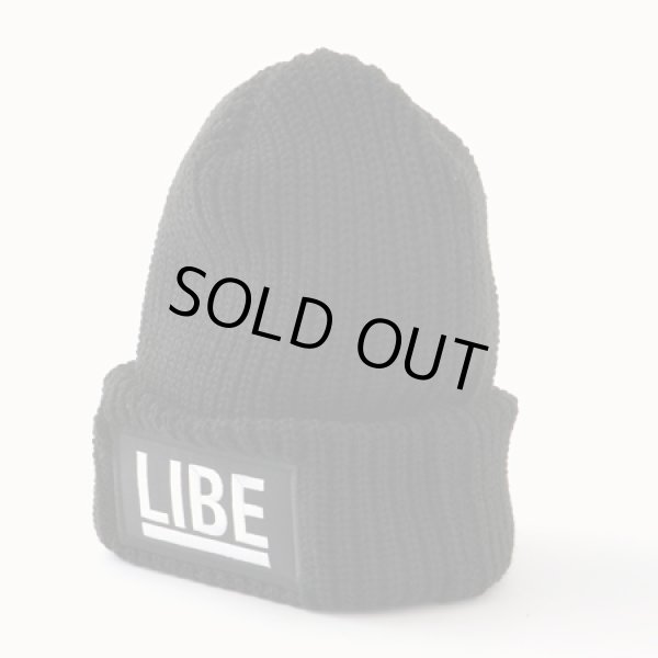 画像1: 【LIBE BRAND】 BIG LOGO KNIT CAP (BLK) (1)