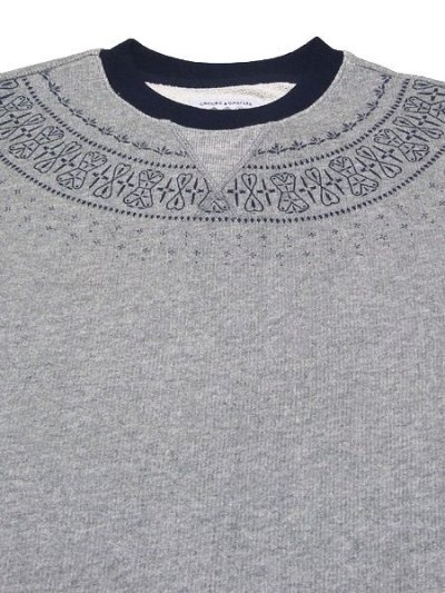 画像1: 【CROOKS&CASTLES】 NATIVE CREWNECK SWEAT (GRY)