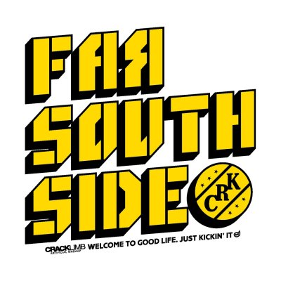 画像3: 【CRACKLIMB】 FAR SOUTH SIDE TEE (WHT)