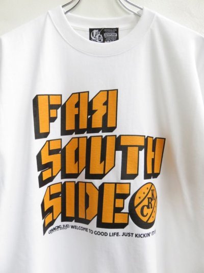 画像1: 【CRACKLIMB】 FAR SOUTH SIDE TEE (WHT)