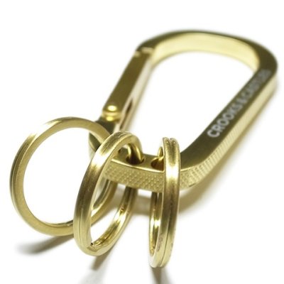 画像1: 【CROOKS&CASTLES】 THUXURY KEYCLIP CARABINER (GLD)