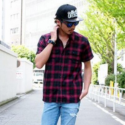 画像3: 【FLIP THE SCRIPT】 OMBRE CHECK SHIRT