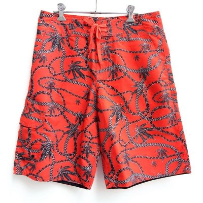 画像2: 【CROOKS&CASTLES】 CHAINLEAF BOARD SHORT (RED)