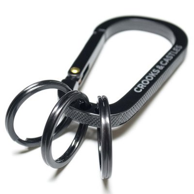 画像1: 【CROOKS&CASTLES】 THUXURY KEYCLIP CARABINER (BLK)