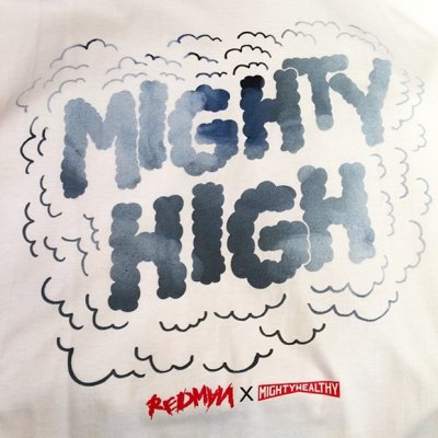 画像2: 【MIGHTY HEALTHY】 MH × REDMAN / MIGHTY HIGH TEE (WHT)