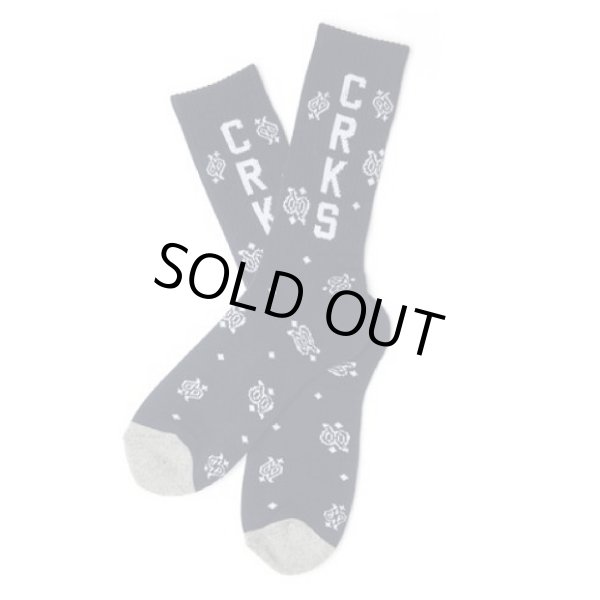 画像1: 【CROOKS&CASTLES】 BANDANA SOCKS (1)