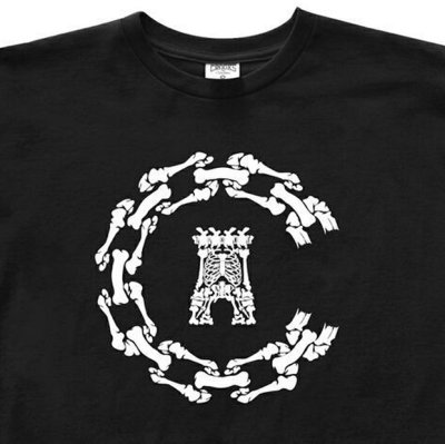 画像1: 【CROOKS&CASTLES】 BONEZ CHAIN C TEE