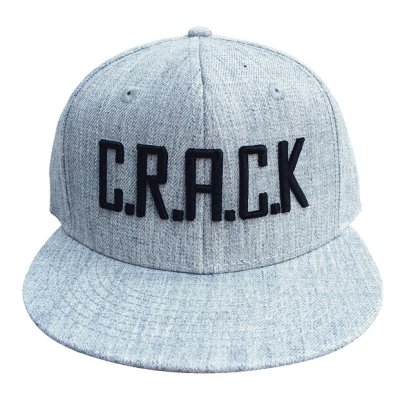 画像1: 【CRACKLIMB】 CRACK SNAPBACK CAP (GRY)