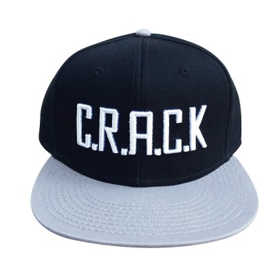 画像1: 【CRACKLIMB】 CRACK SNAPBACK CAP (BLK/GRY)