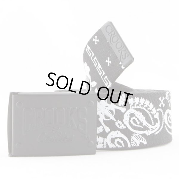 画像2: 【CROOKS&CASTLES】 BONES BANDANA BELT (2)