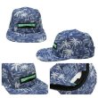 画像2: ＊SALE＊【MIGHTY HEALTHY】 INDIGO PALMS 5 PANEL CAP (2)