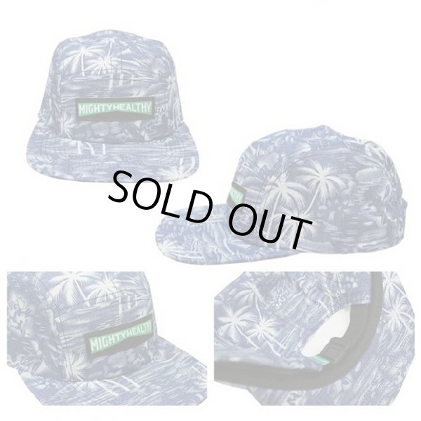 画像2: *SALE*【MIGHTY HEALTHY】 INDIGO PALMS 5 PANEL CAP (2)