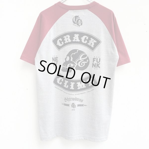 画像2: 【CRACKLIMB】 9thSUR RAGLAN TEE (GRY/WIN) (2)
