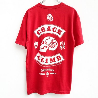 画像1: 【CRACKLIMB】 9thSUR TEE (RED)