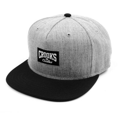 画像3: 【CROOKS&CASTLES】 CORE LOGO SNAPBACK CAP (GRY/BLK)